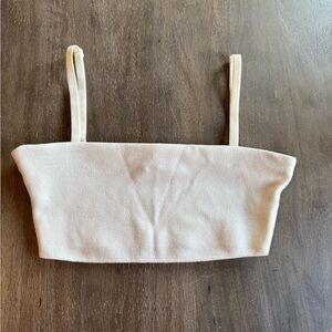 Zara White Crop Top with Straps